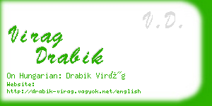 virag drabik business card